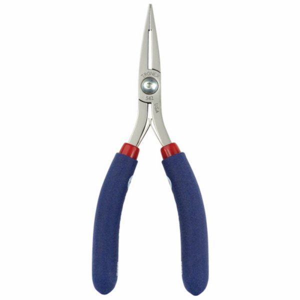 Tronex 542 Flat Nose Long Smooth Jaw Wide Tips Pliers