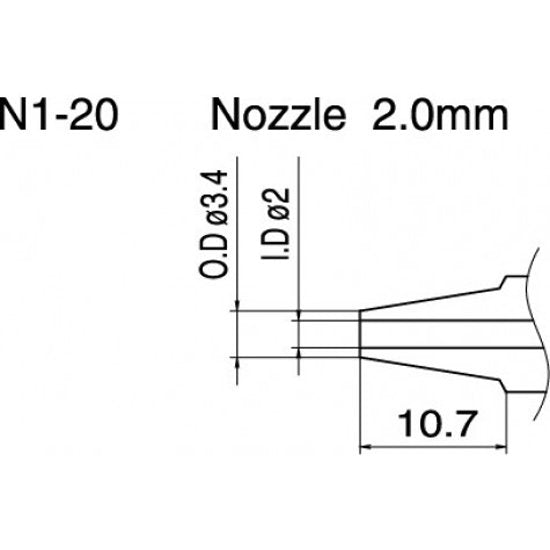 Hakko Desolder Nozzle 2.0mm For FM2024