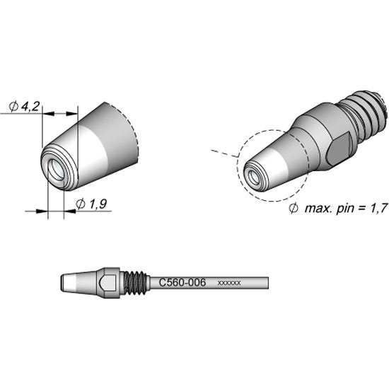 JBC 4.2x1.9mm Extended Life Tip