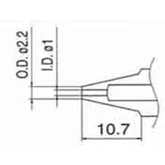 Hakko Long Desolder Nozzle 1mm For FM2024