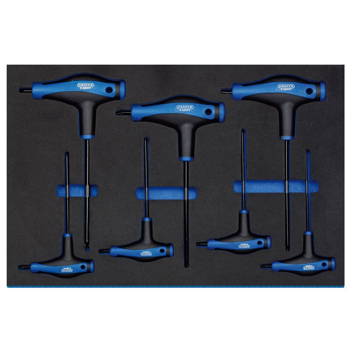 Draper Tools T Handle Draper TX-STAR® Key Set in 3/4 Drawer EVA Insert Tray (7 Piece)