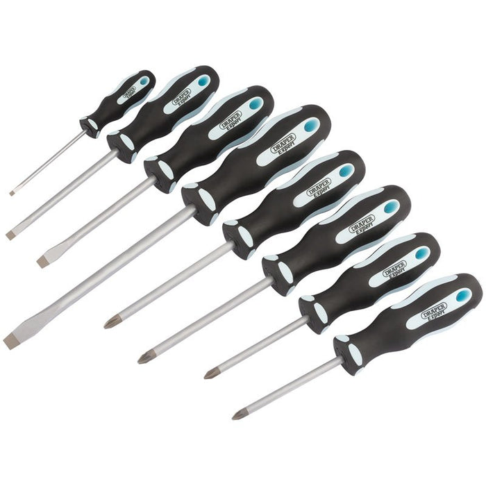 Draper Tools Soft Grip Screwdriver Set (8 Piece)