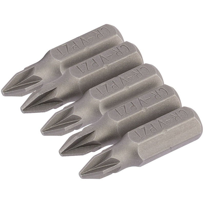 Draper Tools No.1 1/4 Hex. PZ Type Insert Bit 25mm Long x 5