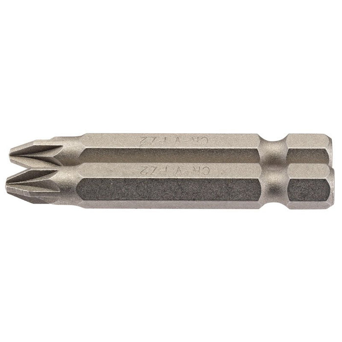 Draper Tools No.2 1/4 Hex. PZ Type Insert Bit 50mm Long x 2