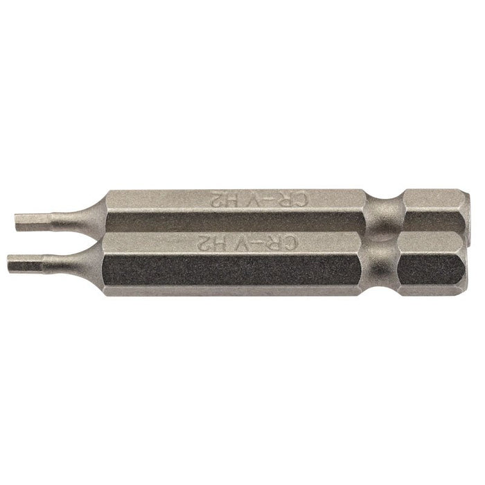 Draper Tools 2mm 1/4 Hex. Hexagonal Insert Bit 50mm Long x 2