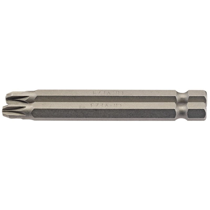 Draper Tools No.3 1/4 Hex. PZ Type Insert Bit 75mm Long x 2