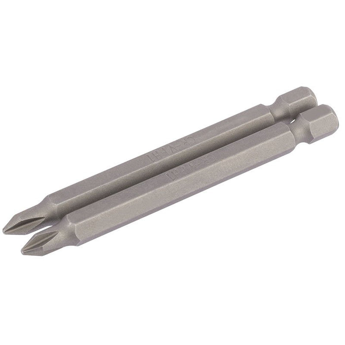 Draper Tools No.1 1/4 Hex. Cross Slot Insert Bit 75mm Long x 2