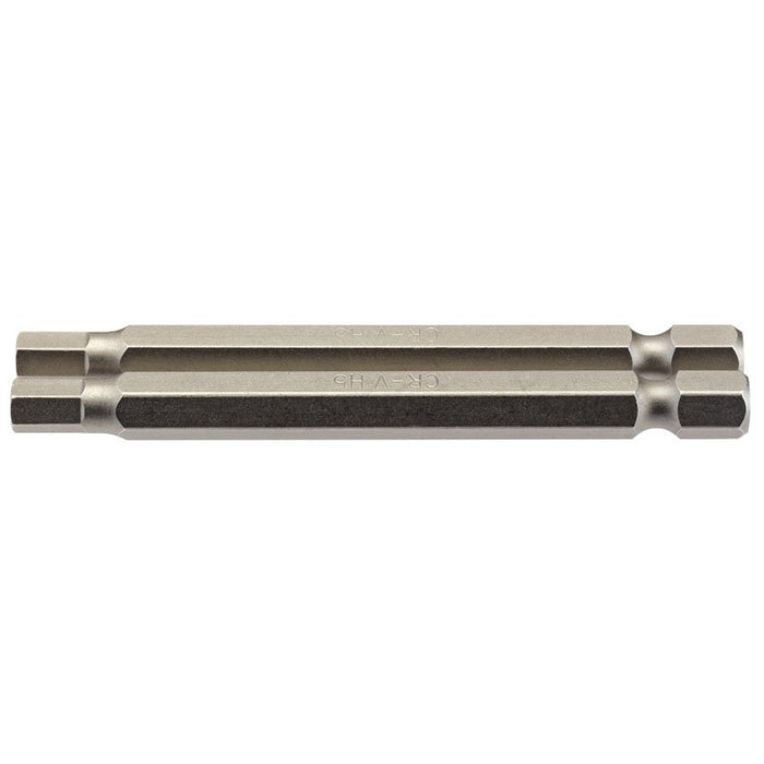 Draper Tools 5mm 1/4 Hex. Hexagonal Insert Bit 75mm Long x 2