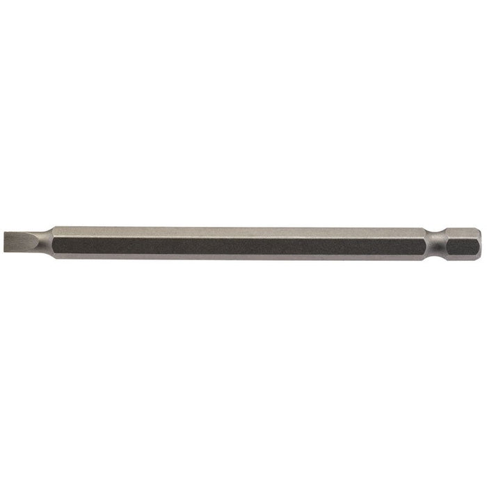 Draper Tools 4.5mm 1/4 Hex. Plain Slot Insert Bit 100mm Long x 1