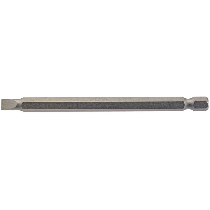 Draper Tools 5.5mm 1/4 Hex. Plain Slot Insert Bit 100mm Long x 1