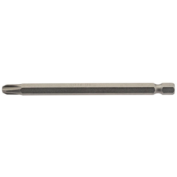 Draper Tools No.3 1/4 Hex. Cross Slot Insert Bit 100mm Long x 1