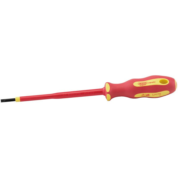 Draper Tools Ergo Plus® VDE 3.0 mm x 100mm Plain Slot Screwdriver