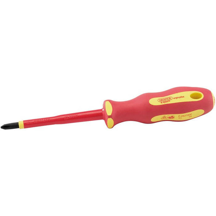 Draper Tools Ergo Plus® VDE No.2 x 100mm Cross Slot Screwdriver
