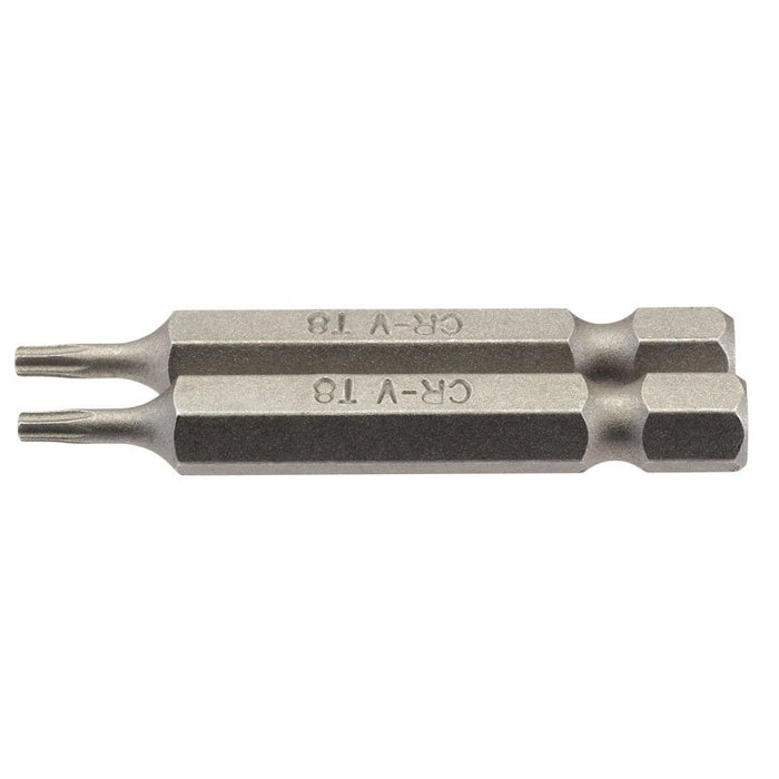 Draper Tools T8 1/4 Hex. Draper TX-STAR® Insert Bit 50mm Long x 2