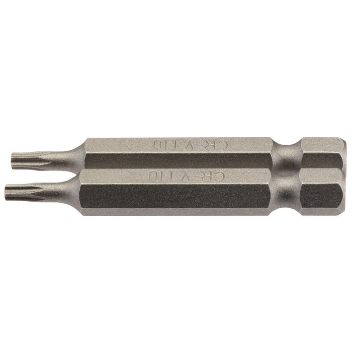 Draper Tools T10 1/4 Hex. Draper TX-STAR® Insert Bit 50mm Long x 2