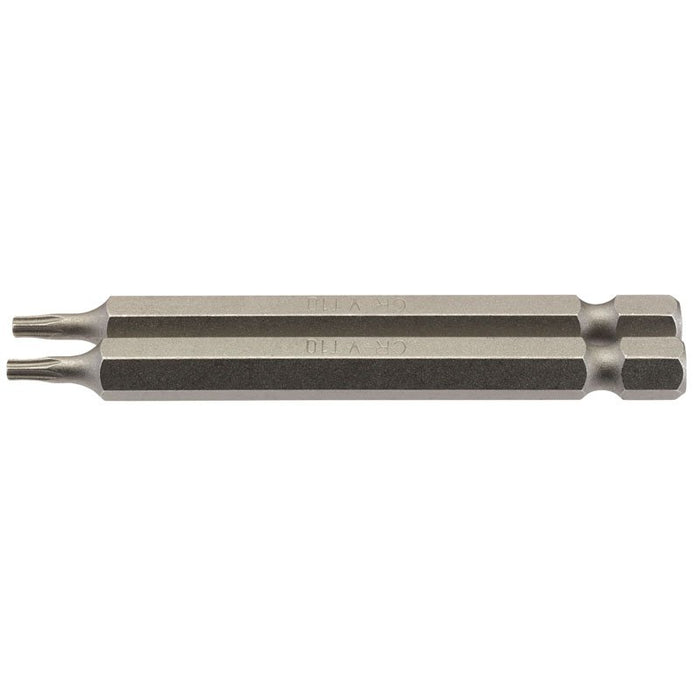 Draper Tools T10 1/4 Hex. Draper TX-STAR® Insert Bit 75mm Long x 2