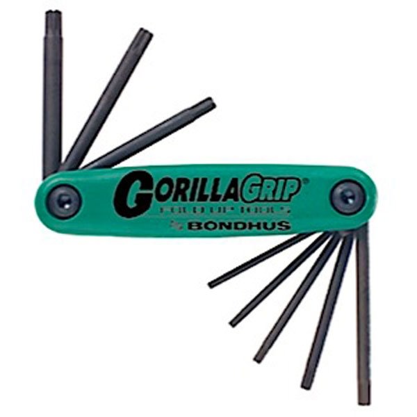 Bondhus 8pc Star Tip Fold-up Tool T9-T40