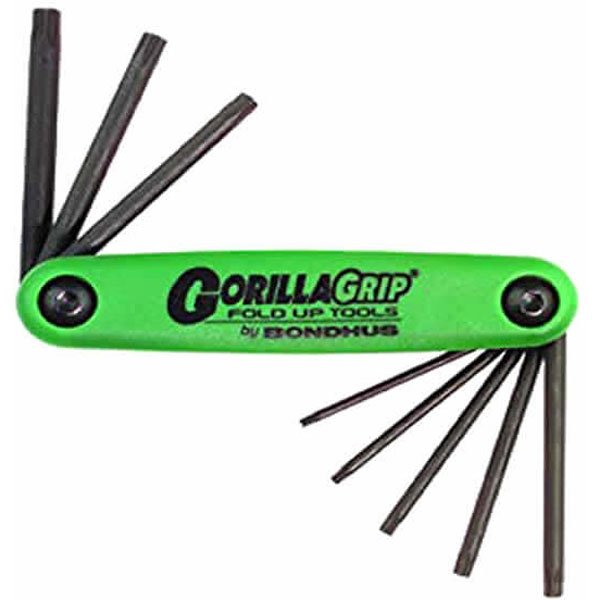 Bondhus 8pcTamper Resistant Torx Fold-up Tool Set TR9-TR40