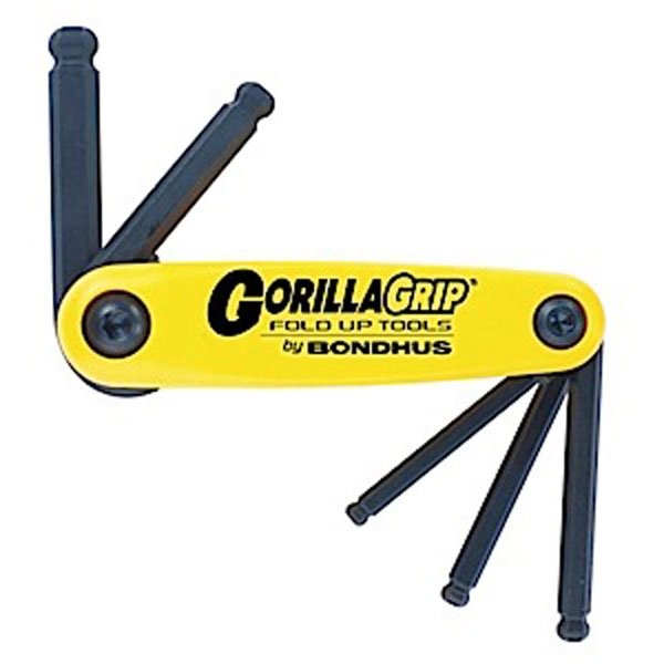 Bondhus GorillaGrip BallDriver Tip Fold Up 5pc Tool