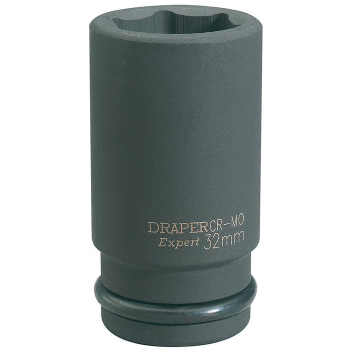 Draper Tools Expert 32mm 3/4 Square Drive Hi-Torq® 6 Point Deep Impact Socket