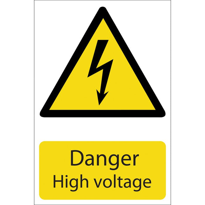 Draper Tools Danger High Voltage Hazard Sign
