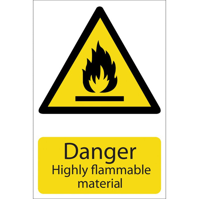 Draper Tools Danger Flammable Material Hazard Sign