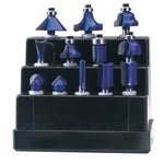 Draper Tools 1/4 TCT Router Bit Set (12 Piece)