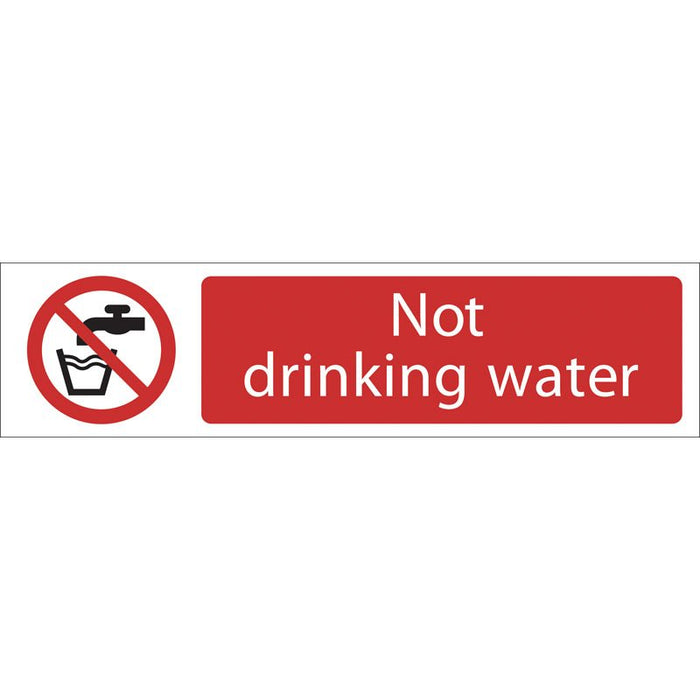 Draper Tools Not Drinking Water Prohibition Sign