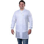 Desco Smock Statshield Labcoat Knitted Cuffs White