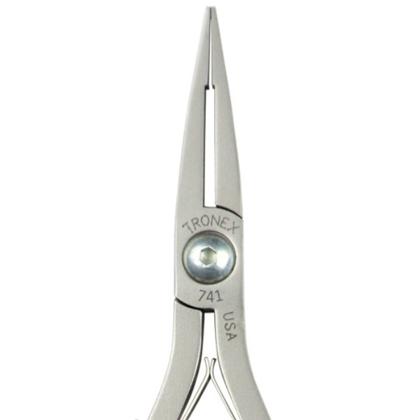 Tronex 741 Flat Nose Long Smooth Jaw Step Tips Pliers