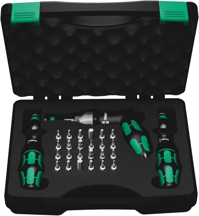 Wera 7445/46/47 Kraftform Torque Screwdriver Set 2.5-55.0 In.LBs. 27 Pce 350451