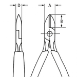 Knipex Electronics Diagonal Cutter 125mm
