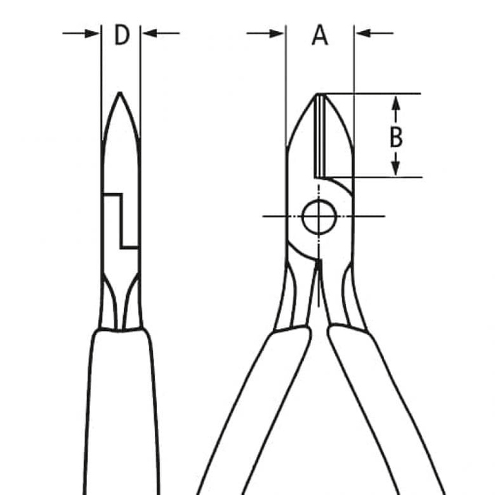 Knipex Electronics Diagonal Cutter 125mm