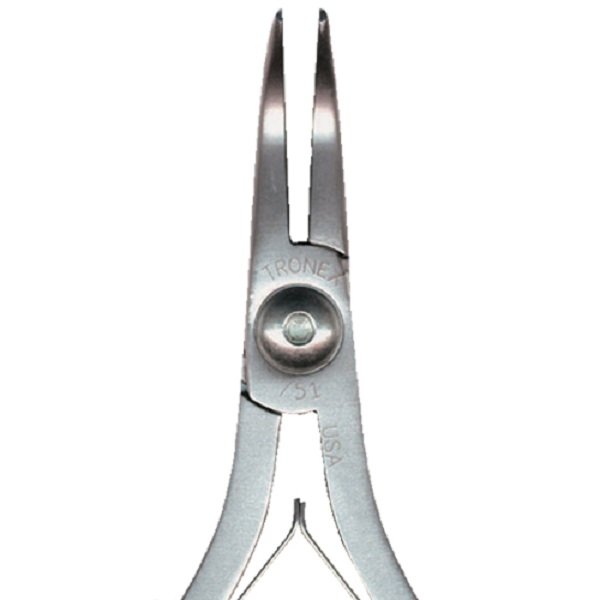 Tronex 751 Bent Nose Smooth Jaw 60 Degrees Fine Tips Pliers