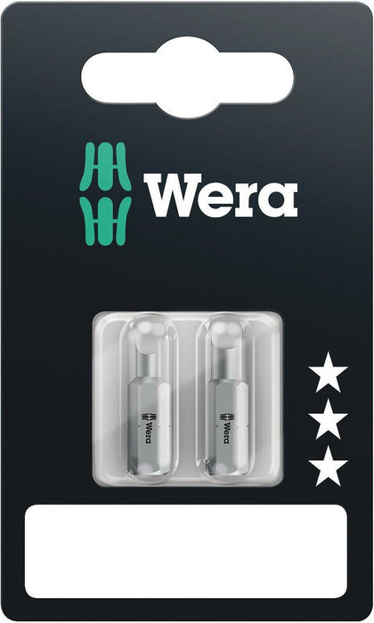 Wera 800/1 Slotted Bit Set 1x5.5x25mm 1.2x6.5x25mm 2 Pce 073301