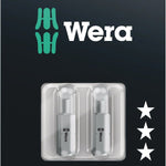 Wera 800/1 Slotted Bit Set 1x5.5x25mm 1.2x6.5x25mm 2 Pce 073301