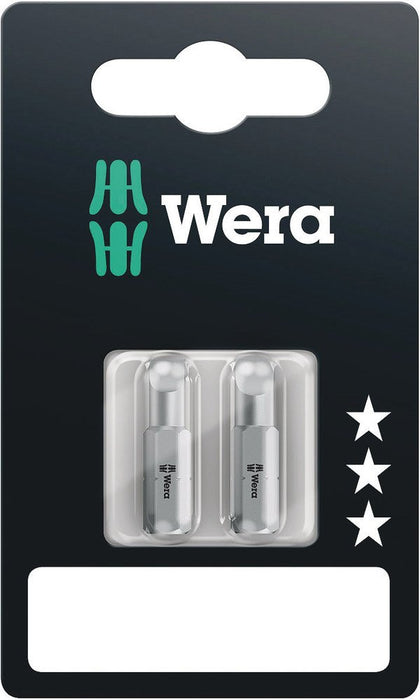 Wera 800/1 Slotted Bit Set 1x5.5x25mm 1.2x6.5x25mm 2 Pce 073301