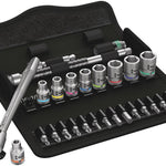 Wera 8100 Metal Ratchet Set With Switch Lever 1/4