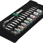 Wera 8100 Metal Ratchet Set With Switch Lever 1/4