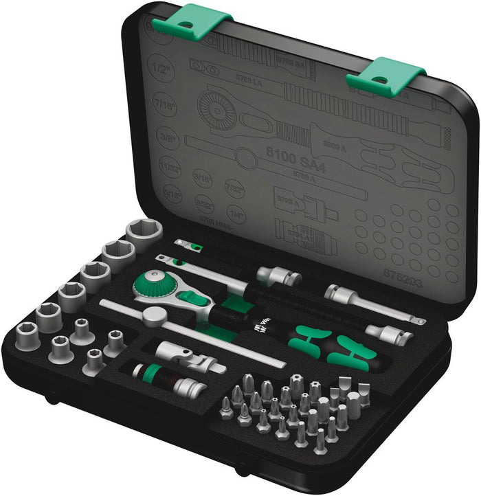 Wera 8100 Speed Ratchet Set 1/4