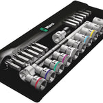 Wera 8100 Metal Ratchet Set With Push-Through Square 1/2