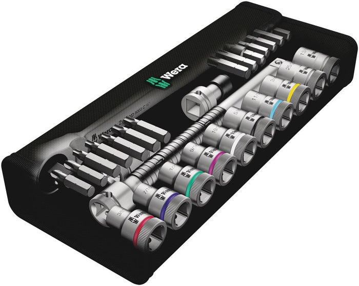 Wera 8100 Metal Ratchet Set With Push-Through Square 1/2