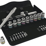 Wera 8100 Metal Ratchet Set With Push-Through Square 1/2
