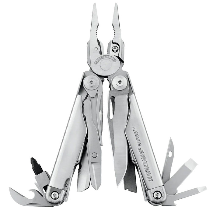 Leatherman 21 Tool Surge Stainless Multi-Tool with Black Nylon Button Sheath