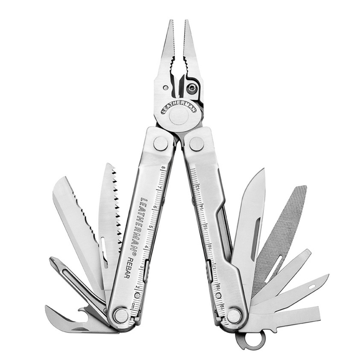 Leatherman 17 Tool Rebar® Multi-Tool Stainless with Nylon Sheath