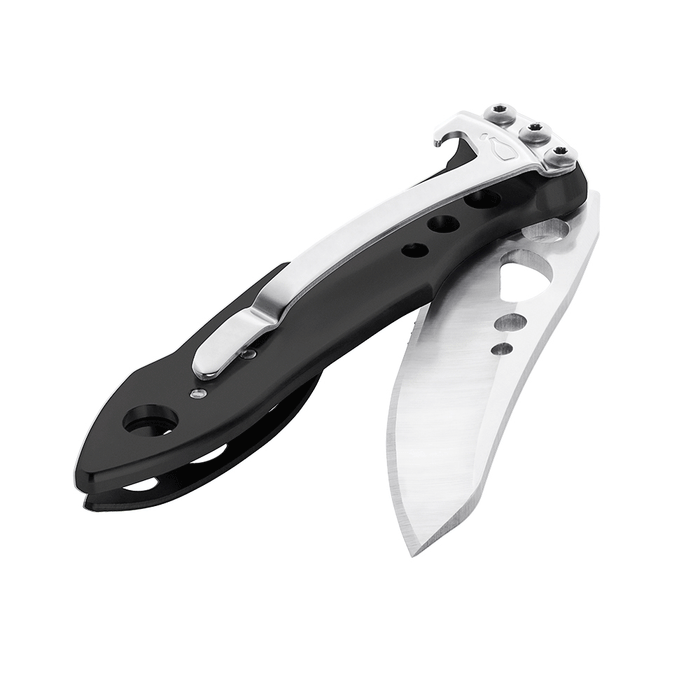 Leatherman 2 Tool Skeletool® KB Folding Pocket Knife Combo Black / Clam