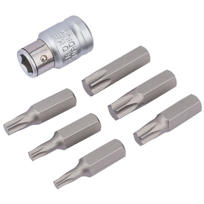 Draper Tools 3/8 Square Drive Draper TX-STAR® Bit and Bit Holder Set (7 Piece)