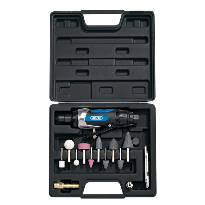Draper Tools Air Die Grinder Kit (15 Piece)