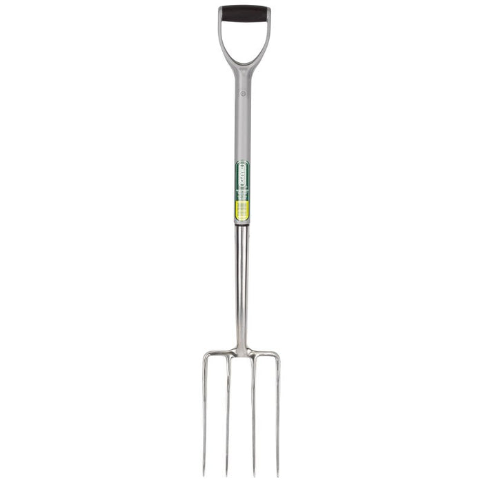 Draper Tools Extra Long Stainless Steel Garden Fork with Soft Grip