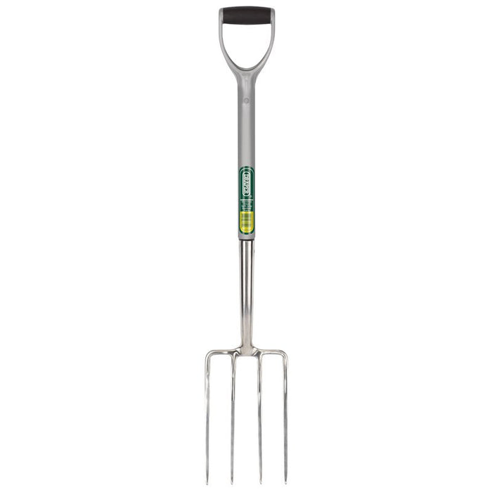 Draper Tools Stainless Steel Garden Fork With Soft Grip Handle
